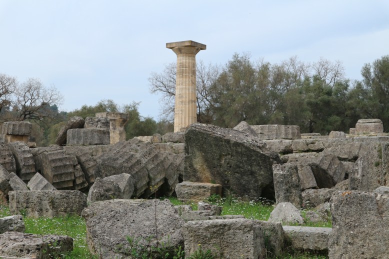 Az egykori Zeusz templom maradványai